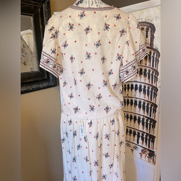 Boho Bouquet Ecru Two Piece Cotton Skirt & Top Set Max Maxi Skirt Summer Outfit - Picture 8 of 12